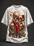 Die4Me Oversized Skeleton Family  T-Shirt